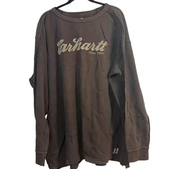 Carhartt Taupe Waffle Knit Top - Picture 8 of 14